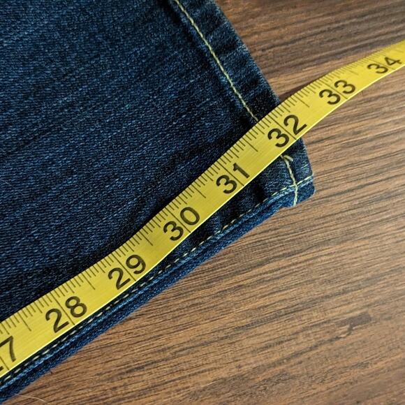 Guess Y2K style women's jeans size 30 Bootcut distressed med wash - Picture 6 of 9